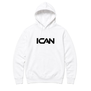 Ican Unisex Fleece Hoodie With Graphic Logo Print