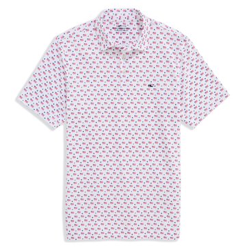 Vineyard Vines Mens Printed Sankaty Polo