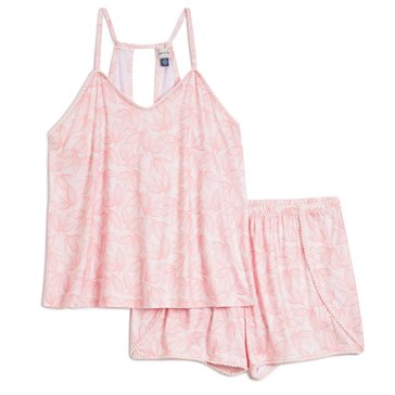 Yarn & Sea Women's Floral Cami Boxer Pajama Set