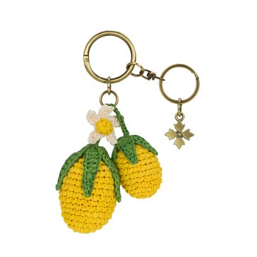 Patricia Nash Rafia Lemon Bag Charm