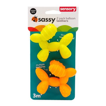 Sassy Balloon Teethers, 2-Pack