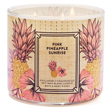 Bath & Body Works Pink Pineapple Sunrise 3-Wick Candle