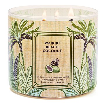 Bath & Body Works Waikiki Beach Coconut 3-Wick Candle