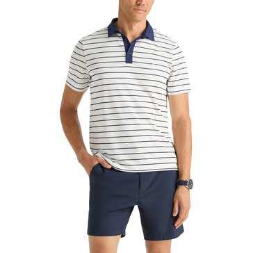 Nautica Mens Striped Golf Polo