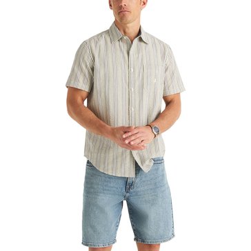 Nautica Mens Seersucker Stripe Shirt