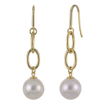 Imperial Freshwater Cultured Pearl Open Link Drop Earrings