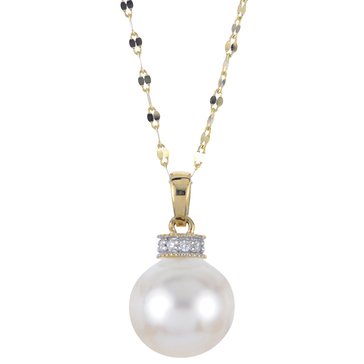 Imperial Freshwater Cultured Pearl and Diamond Accent Pendant