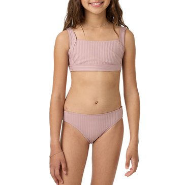 O'Neill Big Girls' Shorebreak Rib Square Neck Tank Set, 2-Piece