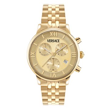 Versace Women's Classic Round Chronograph Bracelet Watch
