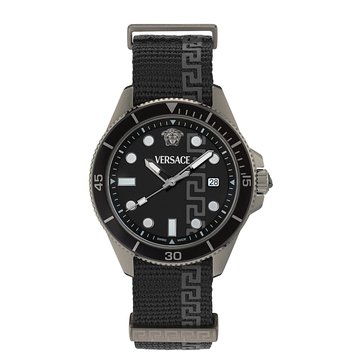 Versace Men's Greca Force Nato Strap Watch