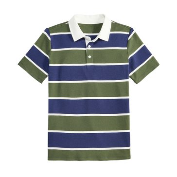 Liberty & Valor Big Boys' Striped Polo