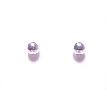10K White Gold 7mm Ball Earrings