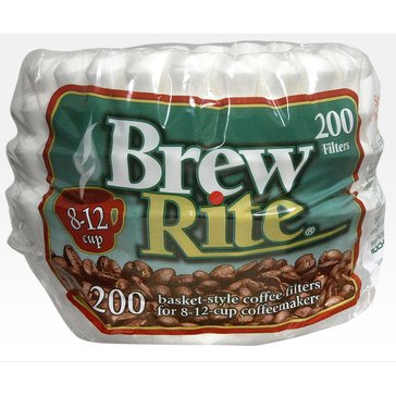 Brew Rite 10-12 Cup Basket Filters 200ct