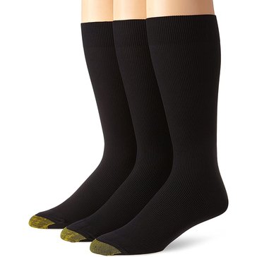 Gold Toe Men's Metropolitan Crew Socks, 3 Pack
