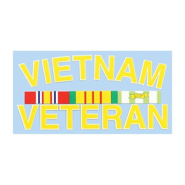 Mitchell Proffitt Vietnam Vet with Ribbons Decal