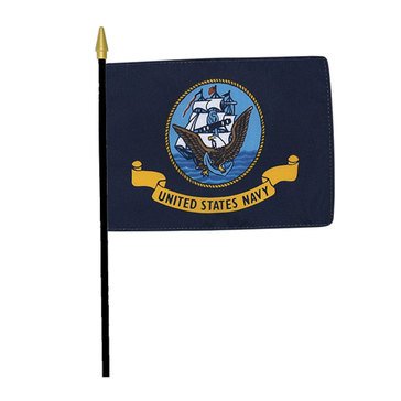 Mitchell Proffitt Navy Desk Flag