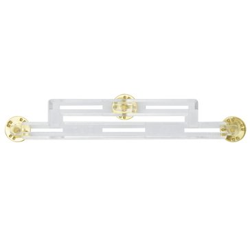 5 Ribbon Mounting Bar Holder Clear PLASTIC No Space