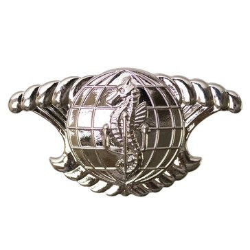 Warfare Badge Full Size IUSS ENL  Mirror Finish Silver