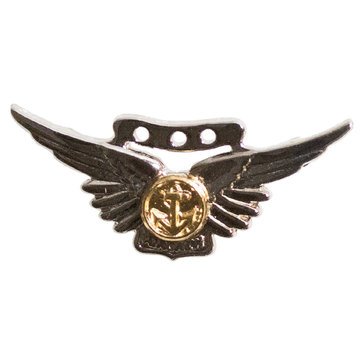 Warfare Badge Miniature CMBT AIRCREW  Mirror Finish Silver