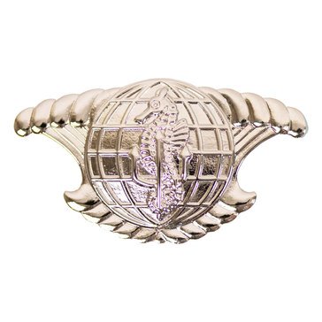 Warfare Badge Miniature IUSS ENL  Mirror Finish Silver