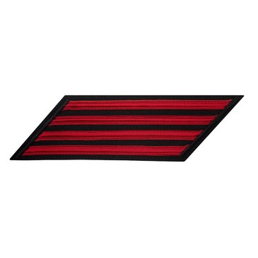 Men's CPO Service Stripe Set-4 on PREMIER Red on Blue Brooks Brother's POLY/WOOL 