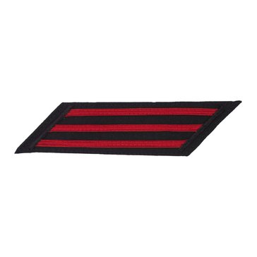 Women's CPO Service Stripe Set-3 on PREMIER Red on Blue Brooks Brother's POLY/WOOL 