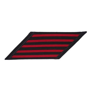 Women's CPO Service Stripe Set-5 on PREMIER Red on Blue Brooks Brother's POLY/WOOL 