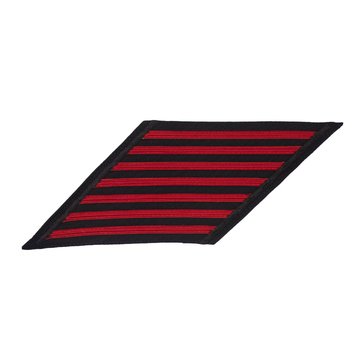 Women's CPO Service Stripe Set-7 on PREMIER Red on Blue Brooks Brother's POLY/WOOL 