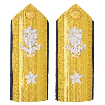 USCG Shoulder Board Bullion RADM 1 Star