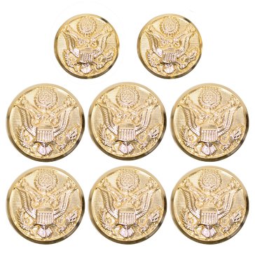 Army Button Set White Mess Officer/Enlisted