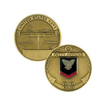 Challenge Coin Petty Officer 3 Coin