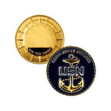 Challenge Coin USN CPO Coin