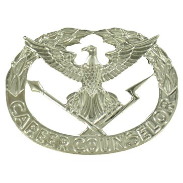 Army ID Badge REG Mirror Finish Career Counselor