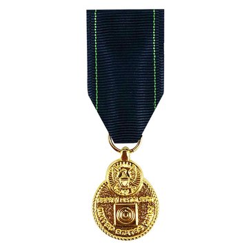 Medal Miniature Anodized Navy Expert Pistol