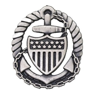 USCG ID Badge Large Officer in Charge Afloat Enlisted 