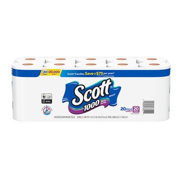 Scott Regular Bath Tissue, 20 Rolls