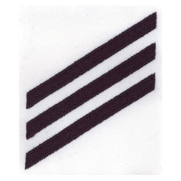 E3 Group Mark (SN) Rating Badge on White CNT for Seaman (SN)