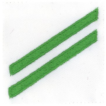 E2 Group Mark (AA) Rating Badge on White CNT for Airman Apprentice (AA)