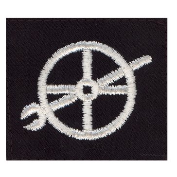 Fireman Apprentice (FA) Rating Badge on BLUE SERGE WOOL