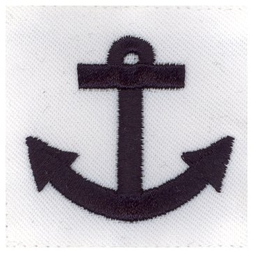 Seaman Apprentice (SA) Rating Badge on White CNT