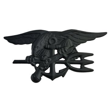 Warfare Badge Full Size SPEC WARF Subdued Black Metal