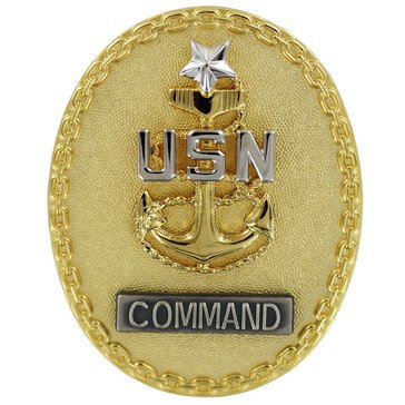 ID Badge Full Size E8 SR ENL ADV CMD Gold