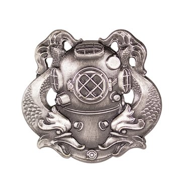 Warfare Badge Full Size DIVER 1/C  Oxidized  Silver