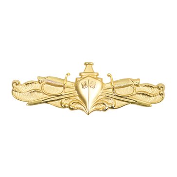 Warfare Badge Full Size SURF WARF OFF  Gold