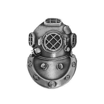 Warfare Badge Miniature DIV 2/C  Oxidized  Silver