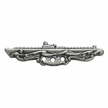 Warfare Badge Miniature SUB CMBT PAT  Oxidized  Silver