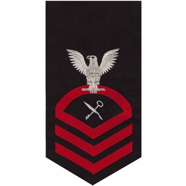 Men's E7 (RSC) Rating Badge in STANDARD Red on Blue POLY/WOOL for Retail Services Specialist