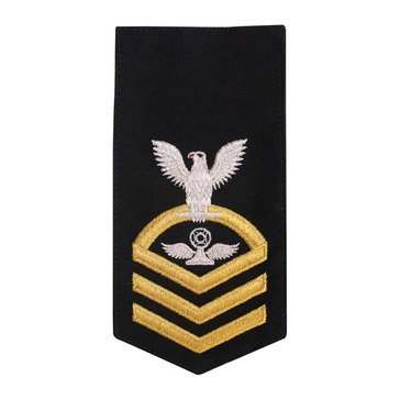 Women's E7 (ACC) Rating Badge in STANDARD Gold on Blue POLY/WOOL for Air Traffic Controller