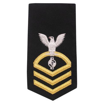 Women's E7 (EAC) Rating Badge in STANDARD Gold on Blue POLY/WOOL for Engineering Aide