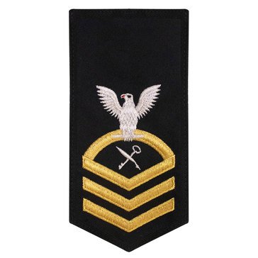 Women's E7 (RSC) Rating Badge in STANDARD  Gold on Blue POLY/WOOL for Retail Services Specialist